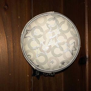 Coach Waverly Snow Round Coin Purse